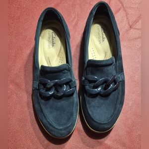 Clarks Women's Zylah May Navy Suede